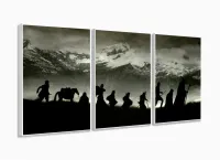 Quadro Decorativo Lord Of The Rings 3 peças 120x60 com moldura filete - Foto 4