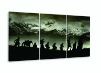 Quadro Decorativo Lord Of The Rings 3 peças 120x60 com moldura filete - Foto 5