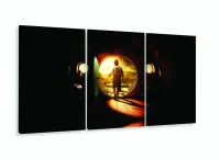 Quadro Decorativo Lord-Of-The-Rings 3 peças 120x60  cm em tec com moldura filete - Foto 5