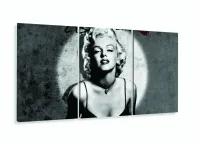 Quadro Decorativo Marilyn Moroe sala quarto 120x60 com moldura filete - Foto 5