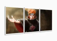 Quadro Decorativo Naruto - Pain - Tela Em Tecido com moldura filete - Foto 4
