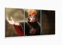 Quadro Decorativo Naruto - Pain - Tela Em Tecido com moldura filete - Foto 5