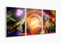 Quadro Decorativo Psicologia Consultório Mente 3 peças com moldura filete - Foto 4