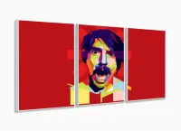 Quadro Decorativo Red Hot Chili Peppers - 120x60 3 peças com moldura filete - Foto 4