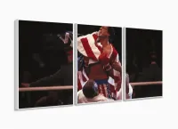 Quadro Decorativo Rock Balboa Filme II 120x60 em tecido com moldura filete - Foto 4