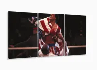 Quadro Decorativo Rock Balboa Filme II 120x60 em tecido com moldura filete - Foto 5