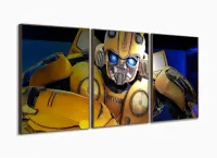 Quadro Decorativo Sala Quarto Escritório Bumblebee 120x60 com moldura filete - Foto 2