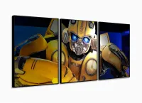 Quadro Decorativo Sala Quarto Escritório Bumblebee 120x60 com moldura filete - Foto 3