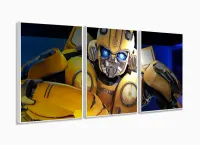 Quadro Decorativo Sala Quarto Escritório Bumblebee 120x60 com moldura filete - Foto 4