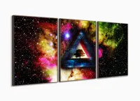 Quadro Decorativo Trippy Collor Psicodélico 120x60 Sala com moldura filete - Foto 2