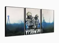 Quadro Decorativos Escape From Kortov 120x60 com moldura filete - Foto 3