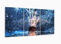 Quadro Decorativos Game of Thrones com 3 peças 125x60 m01 com moldura filete - Foto 5