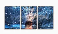 Quadro Decorativos Game of Thrones com 3 peças 125x60 m01 com moldura filete - Foto 6