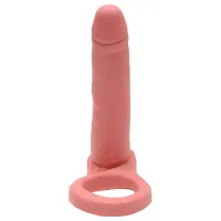 ANEL PENIANO COMPANHEIRO SEM VIBRO 12,0  X  2,5 CM BEGE - PRAZER & CIA.                                                   LIBYSEXSHOP - Foto 2