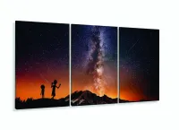 Quadro Ricky and Morty Universos Mosaico 3 Peças decorativo com moldura filete - Foto 5