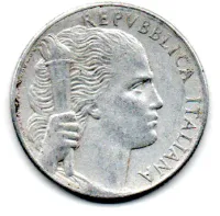 Itália - 1949 - 5 Lire - Foto 2