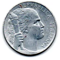 Itália - 1950 - 5 Lire - Foto 2