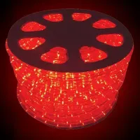 Mangueira Luminosa LED Redonda Rolo 100mts VERMELHA 13mm - Foto 2