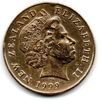 Nova Zelândia - 1999 - 2 Dollars - Polida