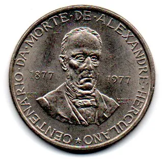 Portugal - 1977 - 5 Escudos - Comemorativa - Alexandre Herculano
