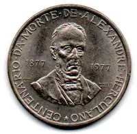 Portugal - 1977 - 5 Escudos - Comemorativa - Alexandre Herculano