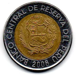 Peru - 2008 - 5 Nuevo Soles