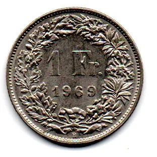 Suíça - 1969 - 1 Franc