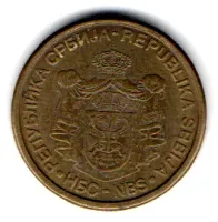 Sérvia - 2003 - 1 Dinar - Foto 2