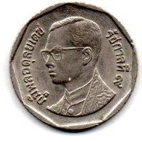 Tailândia - 1995 - 5 Baht - Foto 2