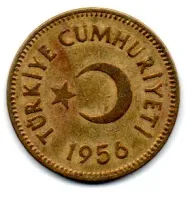 Turquia - 1956 - 25 Kurus
