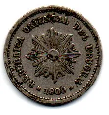 Uruguai - 1909 - 1 Centésimo