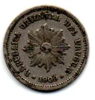 Uruguai - 1909 - 1 Centésimo