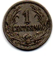 Uruguai - 1909 - 1 Centésimo - Foto 2