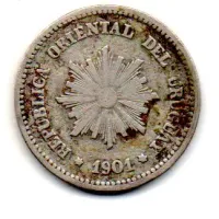 Uruguai - 1901 - 2 Centésimos