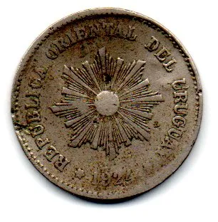 Uruguai - 1924 - 5 Centésimos - C/ Mossas