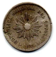 Uruguai - 1924 - 5 Centésimos - C/ Mossas