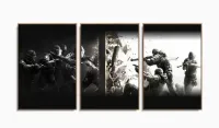 Quadros Decorativos Counter Strike 120x60 3 peças em Tecido com moldura filete - Foto 6