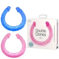 Pênis Ponta Dupla Veias Salientes 44 x 3,5cm DOUBLE DONG - BI040015 - Foto 4