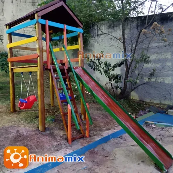 Casa do Tarzan de eucalipto Infantil