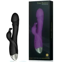 Vibrador Ponto G com Estimulador Clitoriano Formato Coelho USB - VR-038 - Foto 2