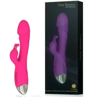 Vibrador Ponto G com Estimulador Clitoriano Formato Coelho USB - VR-038 - Foto 3