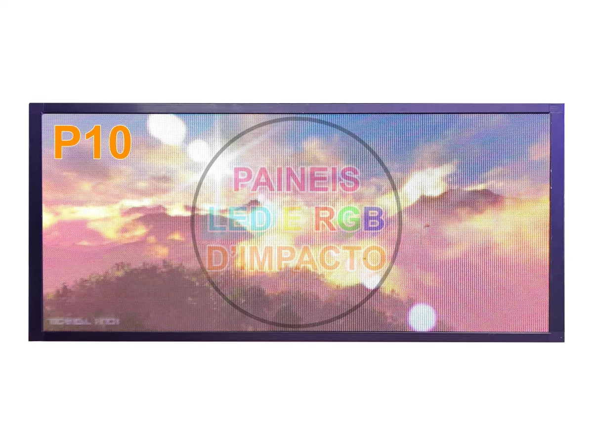 Painel de LED RGB P10 2 x 0,72 metros