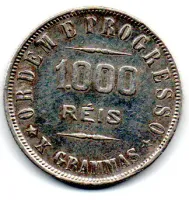 1906 - 1000 Réis - Prata .900 - Aprox. 10g - 26mm - Moeda Brasil - Foto 2