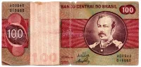 C145 - 100 Cruzeiros - Floriano Peixoto - Data: 1970 - Estado de Conservação: UTG/R