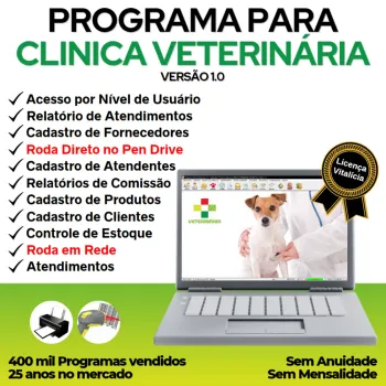 Programa para Clinica Veterinária com e Atendimento  v1.0 - FPQsystem