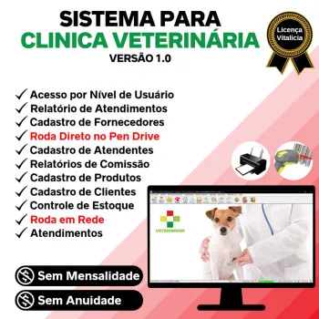 Sistema para Clinica Veterinária com e Atendimento  v1.0 - FPQsystem