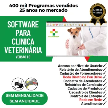 Software para Clinica Veterinária com e Atendimento  v1.0 - FPQsystem
