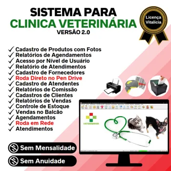 Sistema para Clinica Veterinária com e Agendamento e Vendas v2.0 - FPQsystem