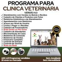 Programa para Clinica Veterinária com Agendamento, Vendas e Financeiro v4.0 Plus - FPQsystem — imagem principal