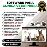 Software para Clinica Veterinária com Agendamento, Vendas e Financeiro v4.0 Plus - FPQsystem — imagem principal